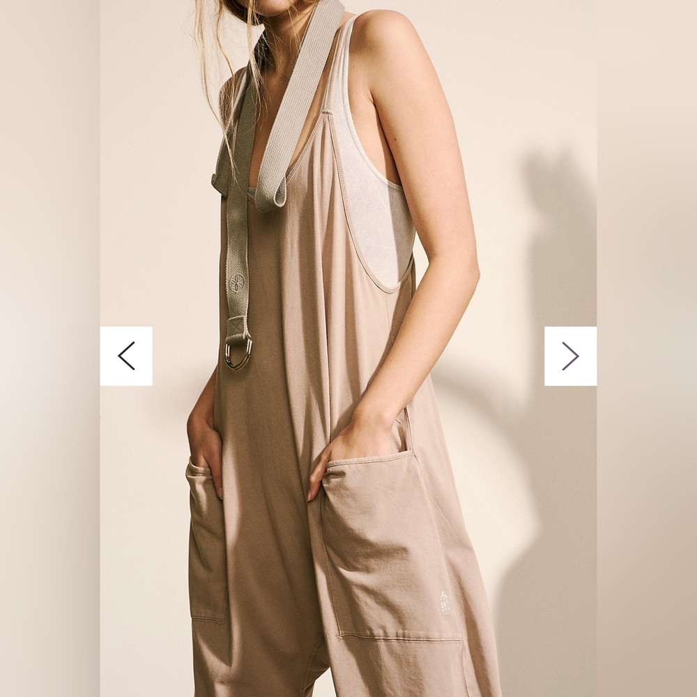 Free People Tan Jumpsuit